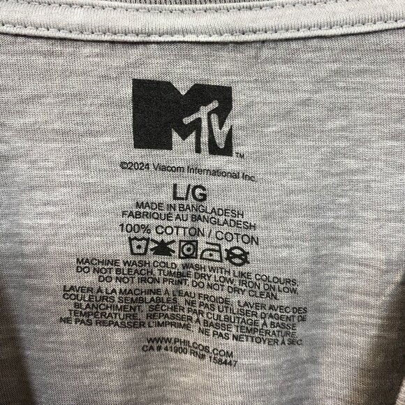 MTV Astronaut Moon Man Trophy Poster T-Shirt Large - Picture 4 of 4